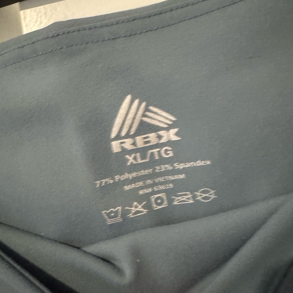 RBX Blue Leggings Stretchy Athletic Wear - Picture 2 of 2